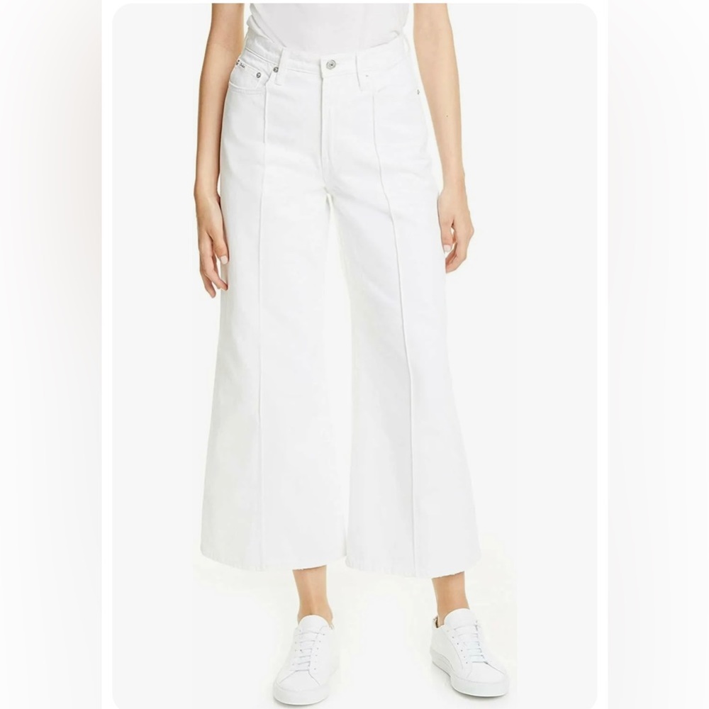 NWT Polo Ralph Lauren High Waisted Cropped White Jean